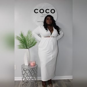 NWOT Ribbed Peekaboo Dress